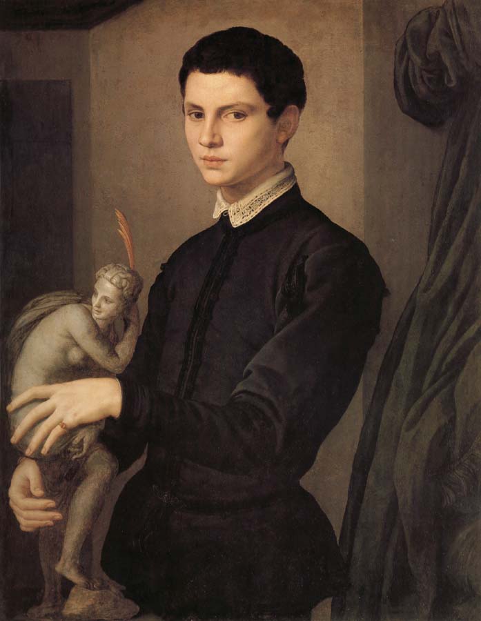 Agnolo Bronzino Portrait d'un sculpteur on d'un jeune amateur